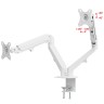 Кронштейн для двух мониторов Uniteki FMGT82W (белый)