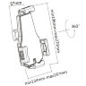 Кронштейн для планшета ErgoFount BTAB21-02