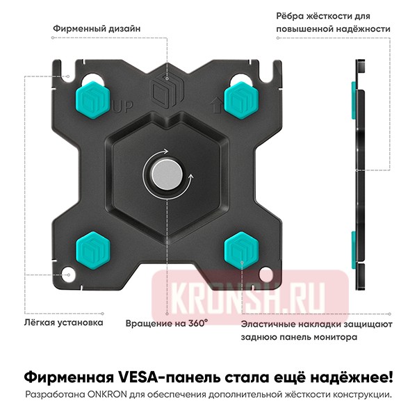 Кронштейн на 3 монитора Onkron G280B