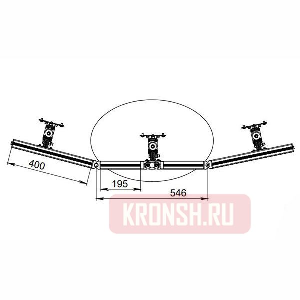 Кронштейн для мониторов ARTKRON 610P (чёрный)  