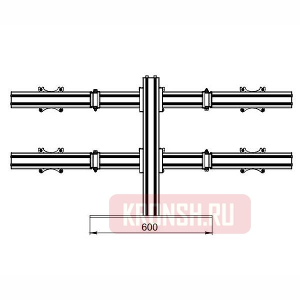 Кронштейн для мониторов ARTKRON 610P (чёрный)  
