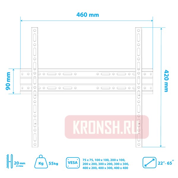 Кронштейн для телевизора Arm-Media Plasma-3