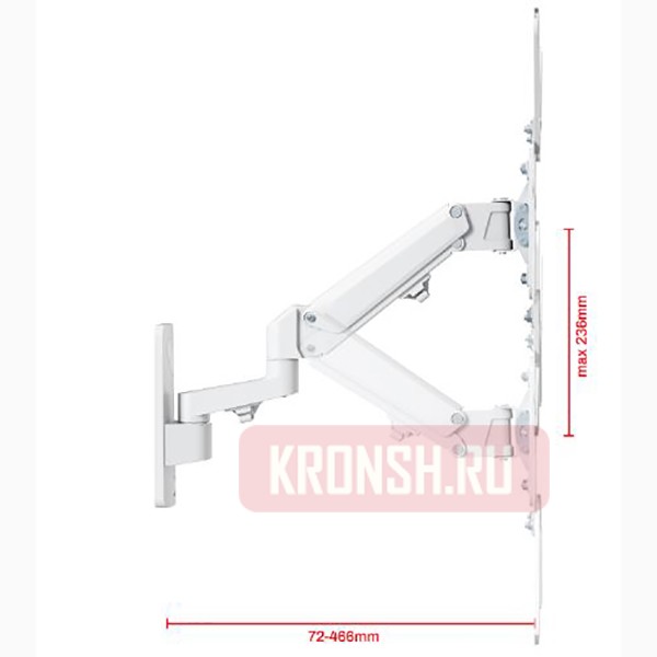 Кронштейн для телевизора Uniteki FMG500W (белый)