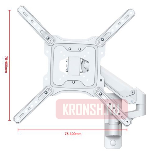 Кронштейн для телевизора Uniteki FMG500W (белый)