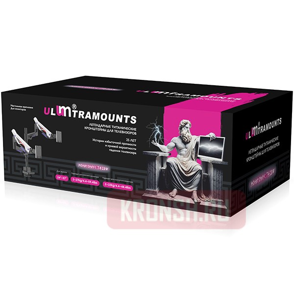 Кронштейн для мониторов Ultramounts UM742BW (белый)