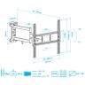 Кронштейн для телевизора Arm-Media LCD-415 (чёрный) 