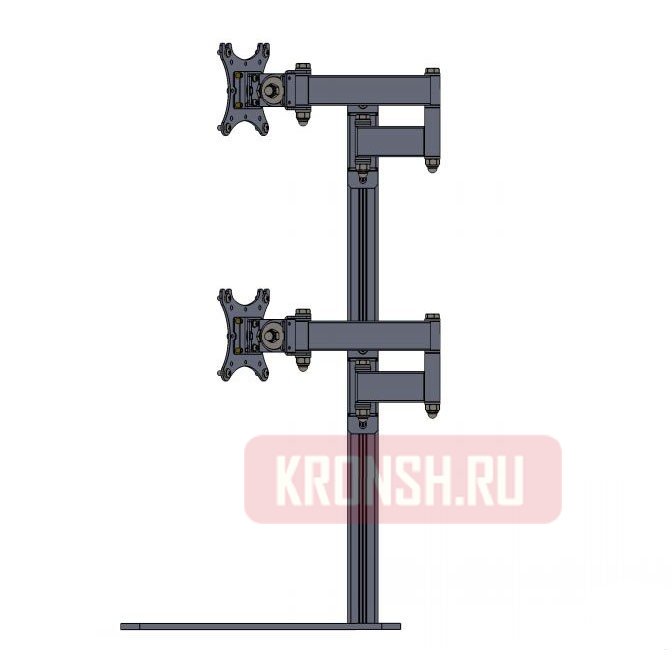 Кронштейн для 4-х мониторов ARTKRON 420P (чёрный) 