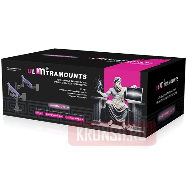 Кронштейн для мониторов Ultramounts UM742BP (чёрный)