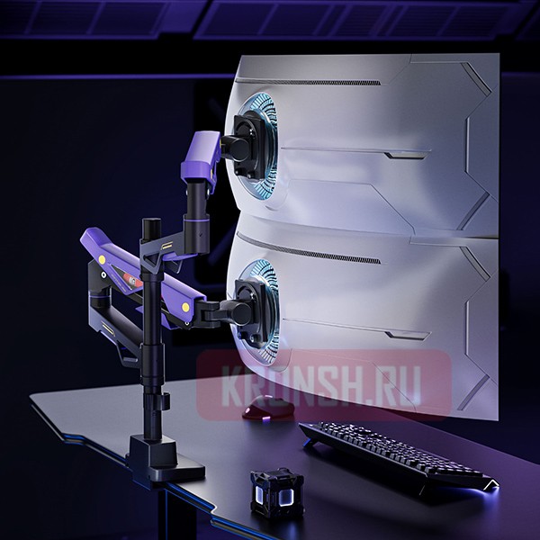 Кронштейн для мониторов Ultramounts UM742BP (чёрный)