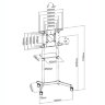 Мобильный стенд Digis DSM-P566 (белый)  