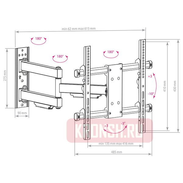 Кронштейн для телевизора Arm-Media Paramount-40