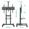 Мобильный стенд Onkron TS1891 (чёрный)  