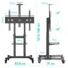 Мобильный стенд Onkron TS1891 (чёрный)  