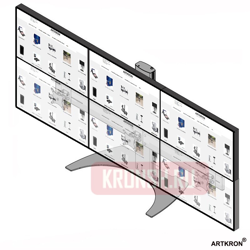 Кронштейн на 6 мониторов ARTKRON M630