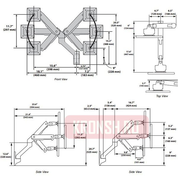 Кронштейн для монитора Ergotron 45-478-216