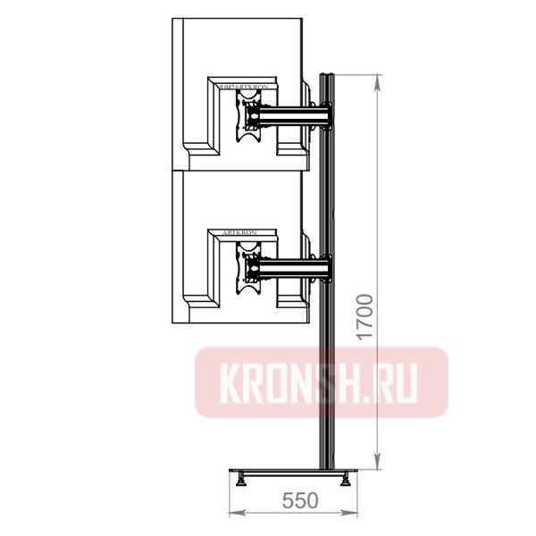 Стойка для 6 мониторов ARTKRON PMW-632