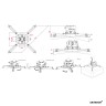Кронштейн для проектора ARTKRON PRJ11-W (400-450 мм, белый)  