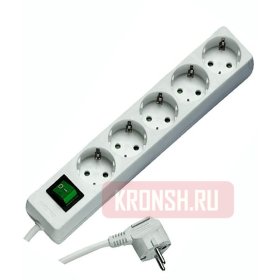 Удлинитель Vivanco (5 розеток, 1,4 м, белый), 27016