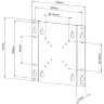 Кронштейн для телевизора Vivanco BFI 6020 (37970)   