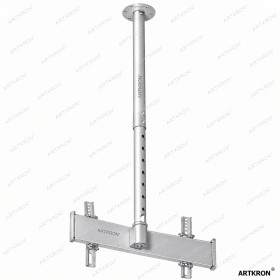 Потолочный поворотный кронштейн ARTKRON PL‑50 Turn  (400-500, белый)  