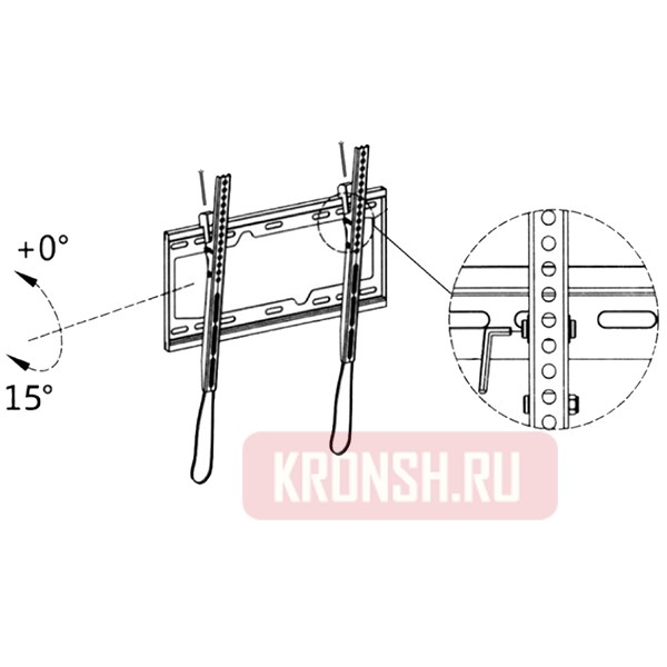 Кронштейн для телевизора ARTKRON Tilt-600