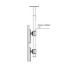 Потолочный кронштейн ARTKRON Duplex 1528