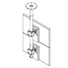 Потолочный кронштейн ARTKRON Duplex 1528
