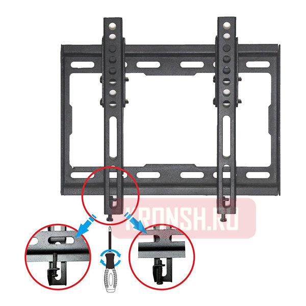 Кронштейн для телевизора Uniteki TMN1601B (чёрный)  