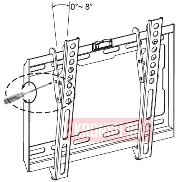 Кронштейн для телевизора Uniteki TMN1601B (чёрный)  
