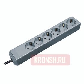 Удлинитель Brennenstuhl (6 розеток, 1.5 м, серый), 1159440015