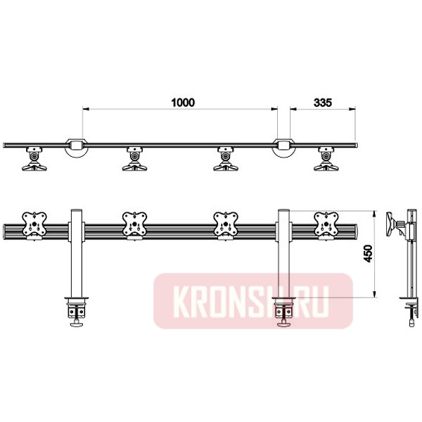 кронштейн EGC EGTB-4514