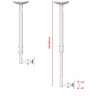 Потолочный кронштейн Uniteki LCD2101NW
