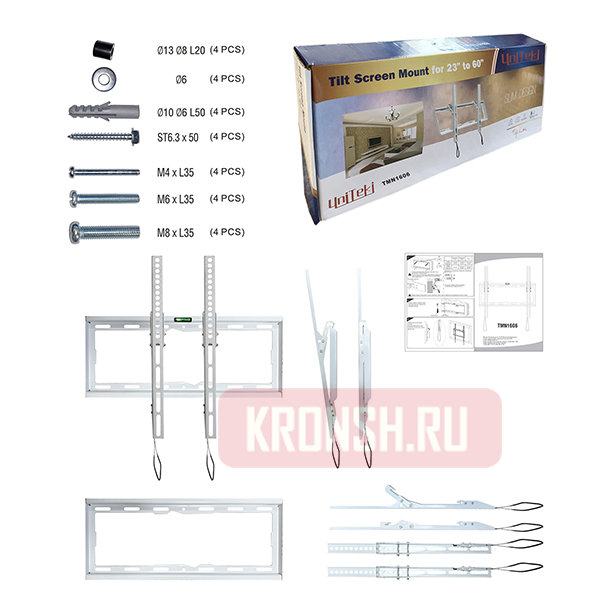 Кронштейн для телевизора Uniteki TMN1606W (белый)    