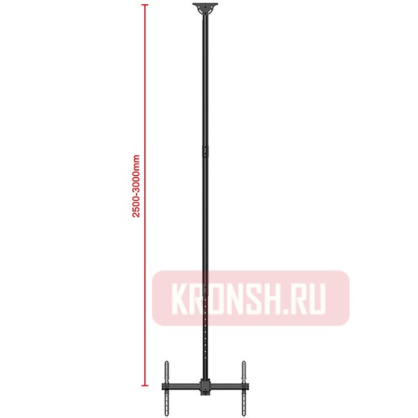 Потолочный кронштейн для телевизора Uniteki LCD3218С (черный)