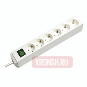 Удлинитель Brennenstuhl (6 розеток, 1.5 м, белый), 1159520015 
