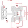 Кронштейн для телевизора Uniteki FM1674WN (белый)   