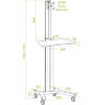 Cтенд для монитора ErgoFount KFT 1601 (серебристый) 
