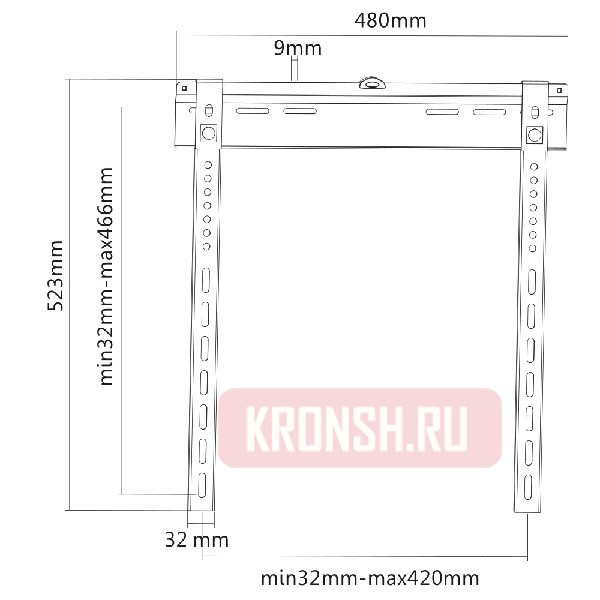 Кронштейн для телевизора Ultramounts UM816F