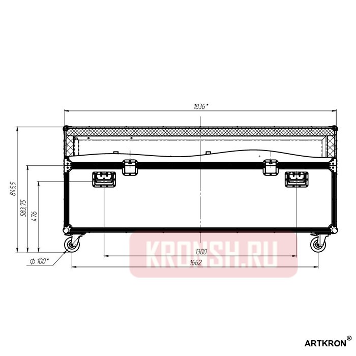 Кофр транспортировочный ARTKRON BOX 183-43-84 