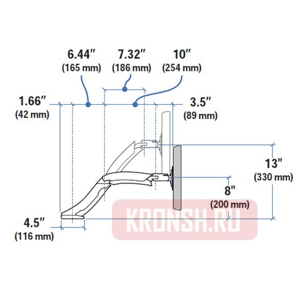 кронштейн для монитора Ergotron 45-214-026
