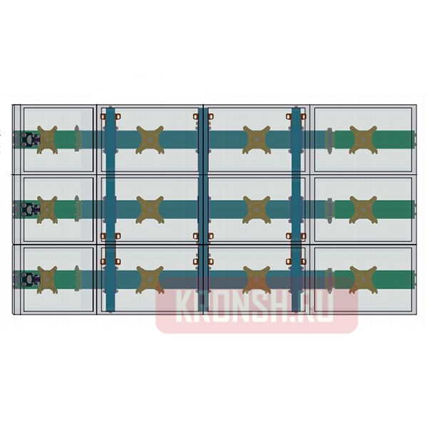 Кронштейн ARTKRON WALL 1243 (на 12 мониторов)