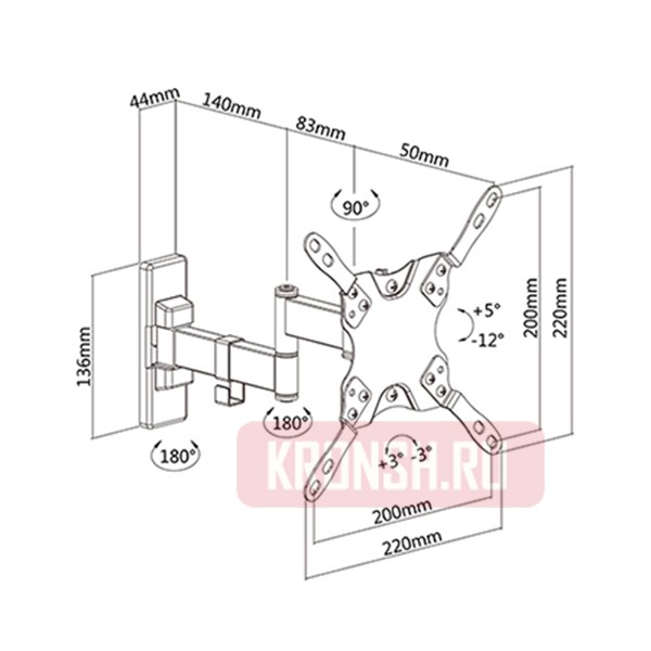 кронштейн для телевизора Ultramounts UM866