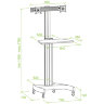 Cтенд для мониторов ErgoFount KFT 1601/2 (серебристый)  