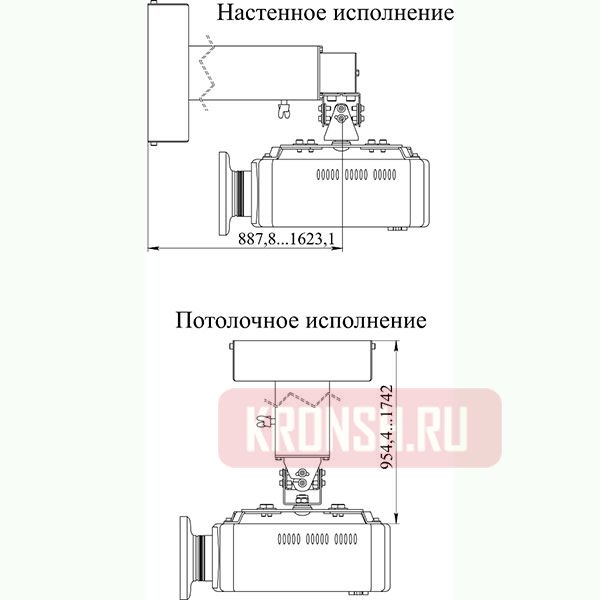 Кронштейн для проектора Digis DSM-14KW (89-162 см)