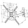 Кронштейн для телевизора Vivanco BFMO 6040 (37980)