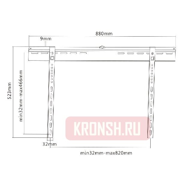 Кронштейн для телевизора Ultramounts UM817F 