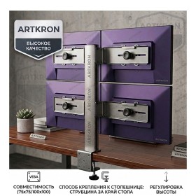 Кронштейн для 4 мониторов ARTKRON 224ST