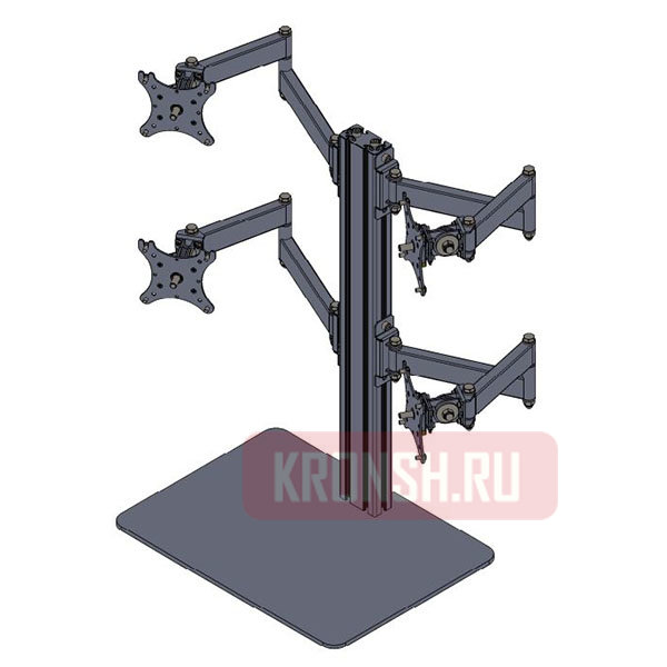 кронштейн для 4-х мониторов