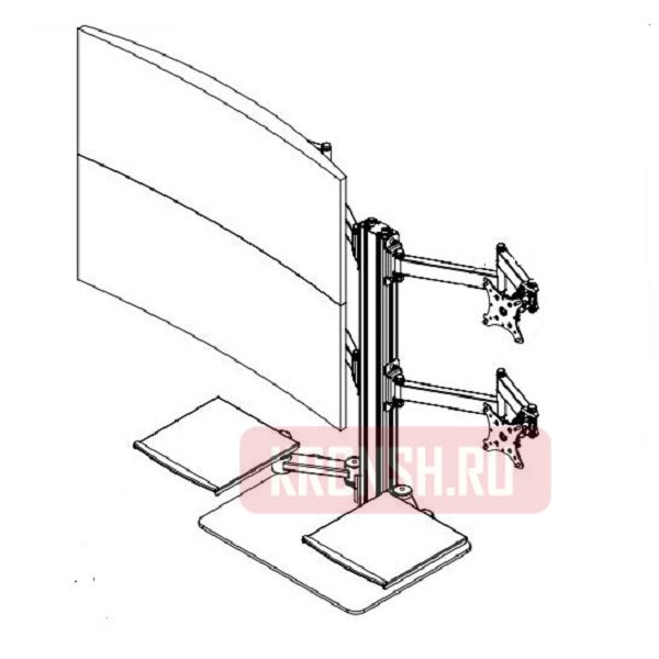Кронштейн на 4 монитора ARTKRON 420 SH-2