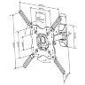 Кронштейн для телевизора Vivanco BMO 6040 (37978)